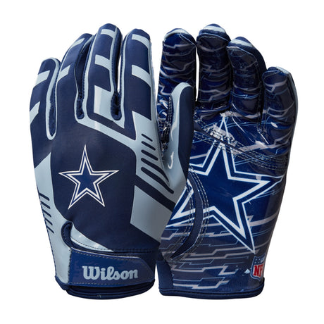 Guantes Fútbol Americano Wilson Adulto NFL Stretch Fit Dallas Cowboys