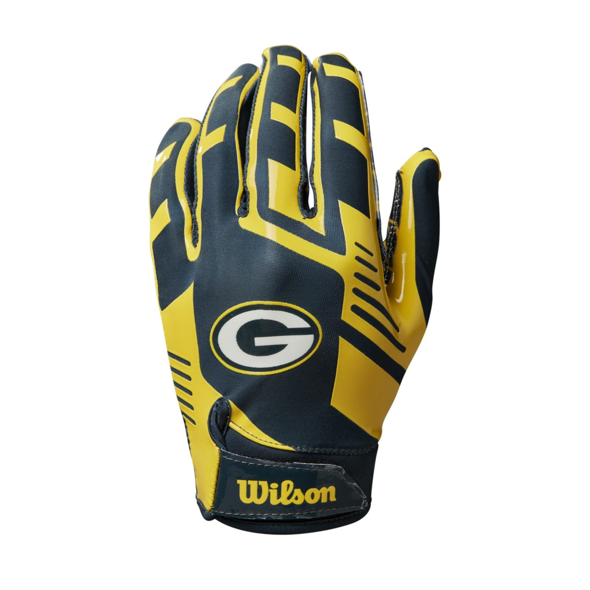 Guantes Fútbol Americano Wilson Adulto NFL Stretch Fit Green Bay Packers