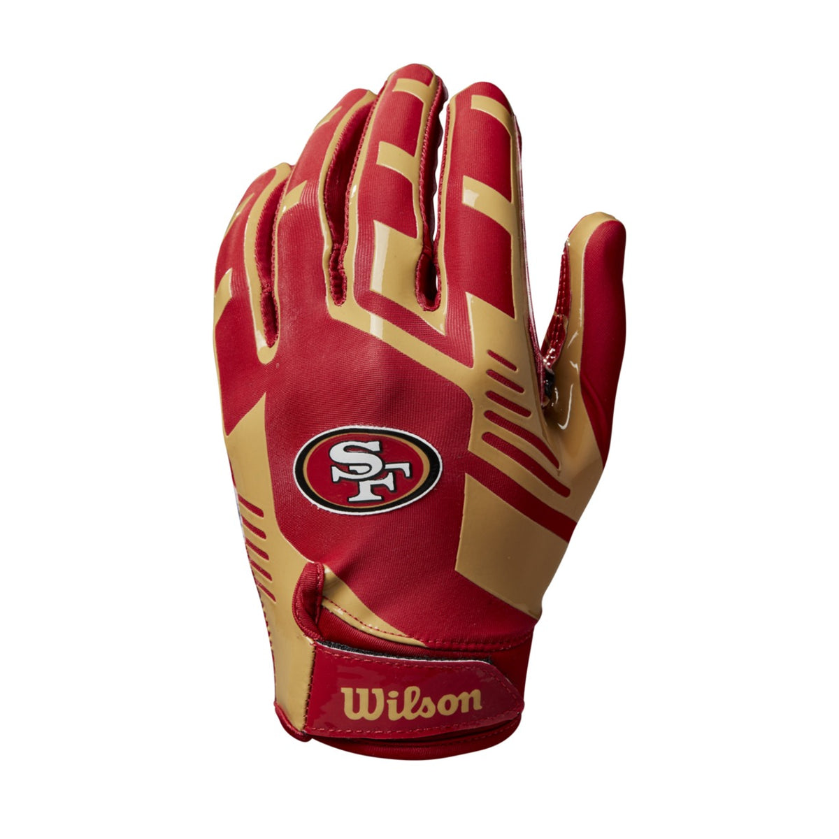 Guantes Fútbol Americano Wilson Adulto NFL Stretch Fit San Francisco 49ers