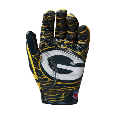 Guantes Fútbol Americano Wilson Junior NFL Stretch Fit Green Bay Packers