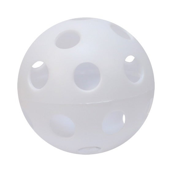 Hóquei de Chão Bola com Furos 10 cm Branco