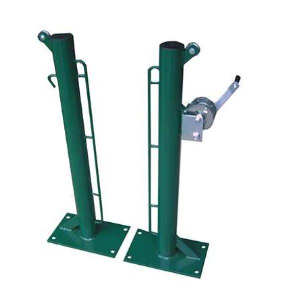 Jogo de Postes de Padel Fixos diam 80 mm com base