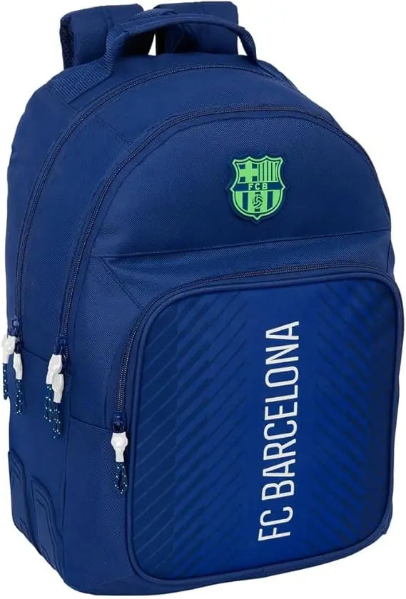 FC Barcelona Navy Blue Double Backpack Adaptable to Trolley