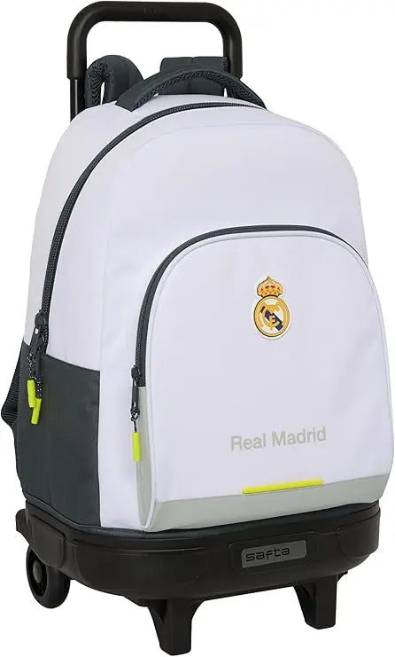 Mochila Grande Con Ruedas Compact Extraible Real Madrid Equipación 25/26