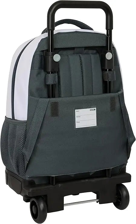 Mochila Grande Con Ruedas Compact Extraible Real Madrid Equipación 25/26