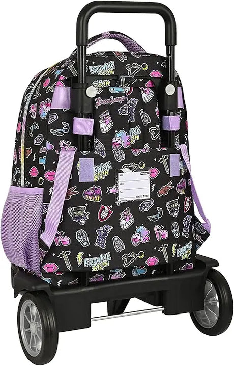 Mochila Grande con Ruedas Compact Evolution Extraíble Monster High