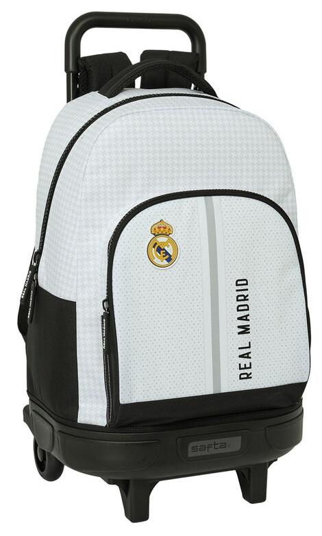 Large Backpack with Removable Compact Wheels Real Madrid