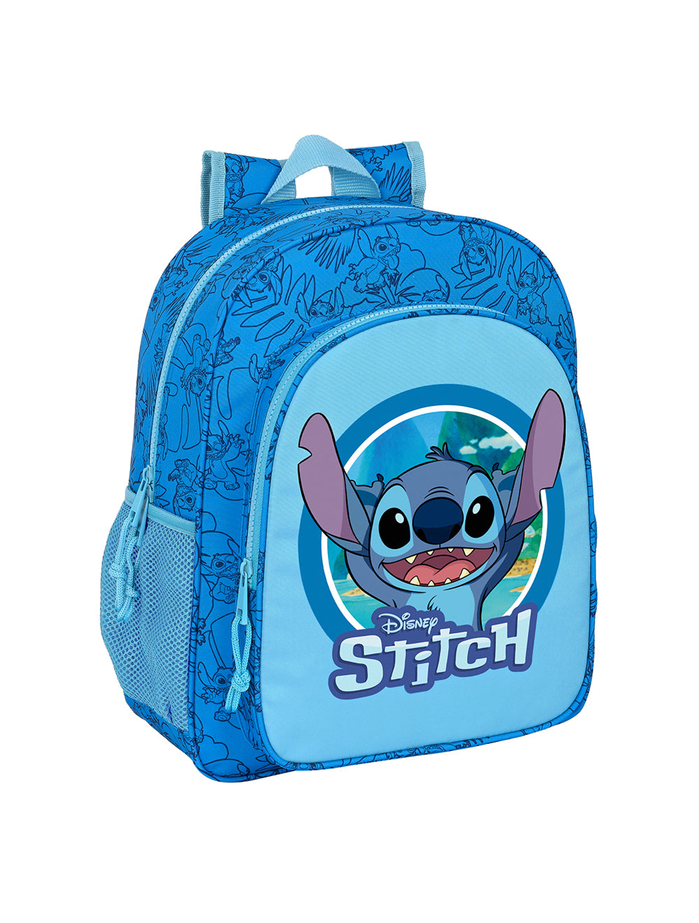Mochila Júnior Stitch Adaptável a Trolley Safta