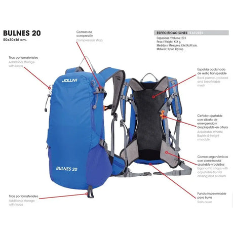 Mochila Montaña Joluvi Bulnes 20L Azul