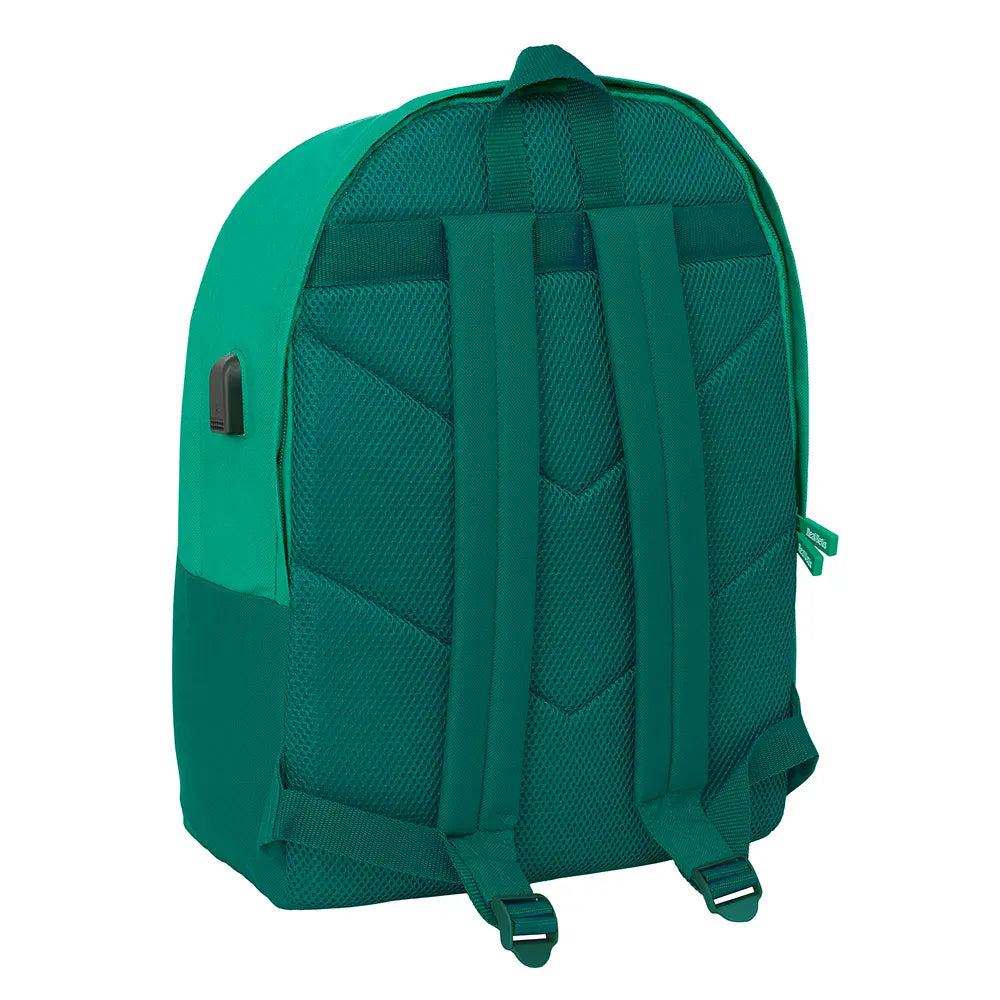 Mochila Safta Dupla Portátil 15,6"+Usb Real Betis Balompié