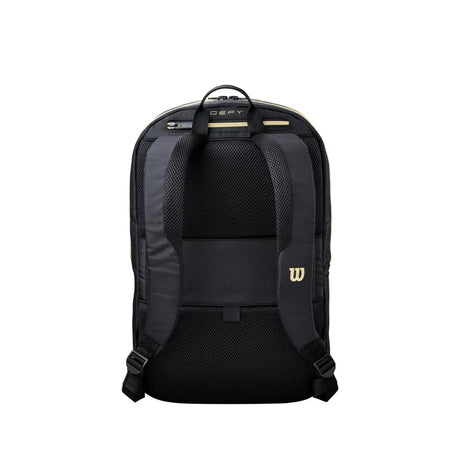 Mochila Wilson Defy V1 Padel Negro/Dorado 2026