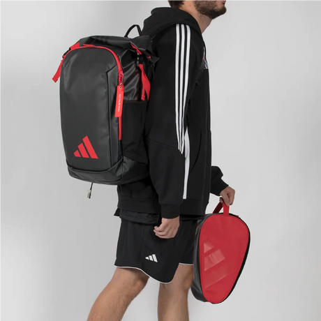 Mochila adidas Multigame Black/Red 2026