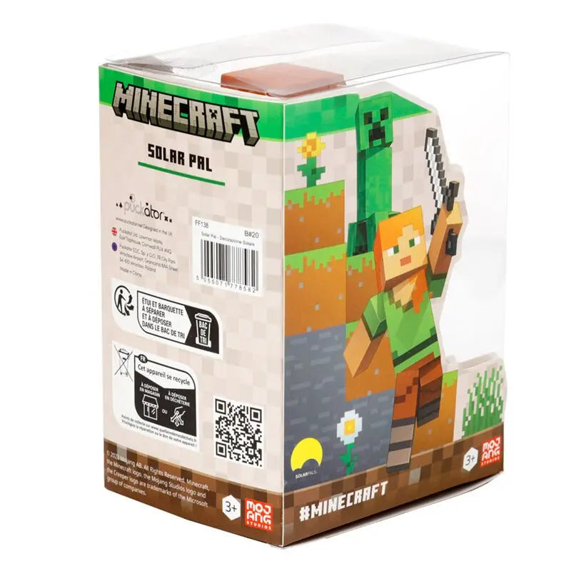 Boneco Solar Alex Minecraft
