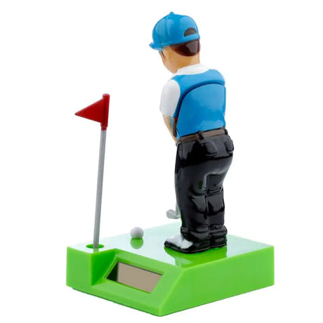 Solar Powered Golf Player Doll