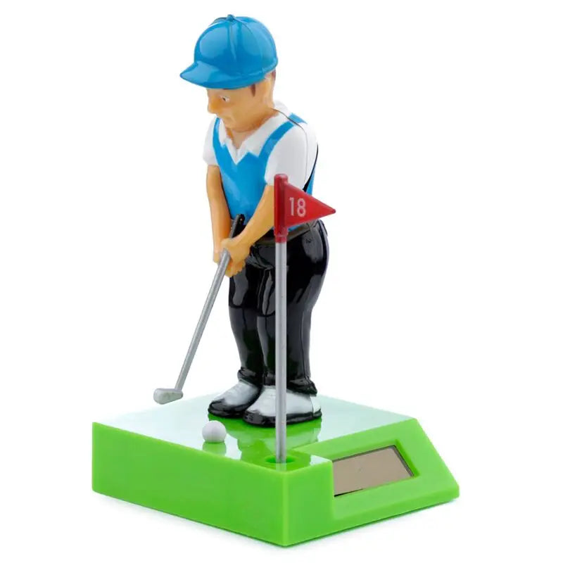 Solar Powered Golf Player Doll