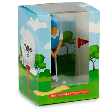 Solar Powered Golf Player Doll