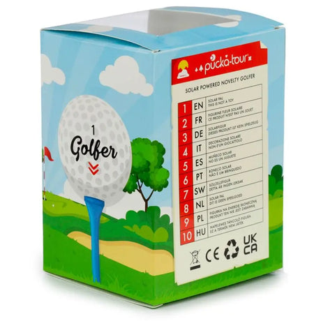 Solar Powered Golf Player Doll