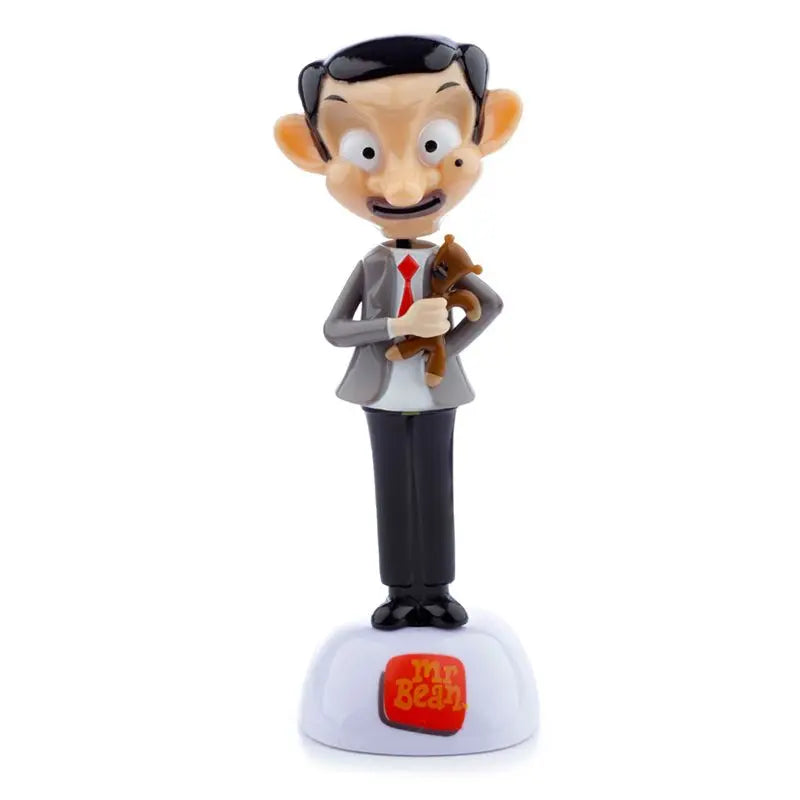 Boneco Solar Mr. Bean com Urso de Peluche