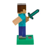 Boneco Solar Steve Minecraft