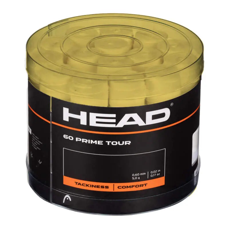 Head Prime Tour 60-Count Overgrip Jar - Yellow