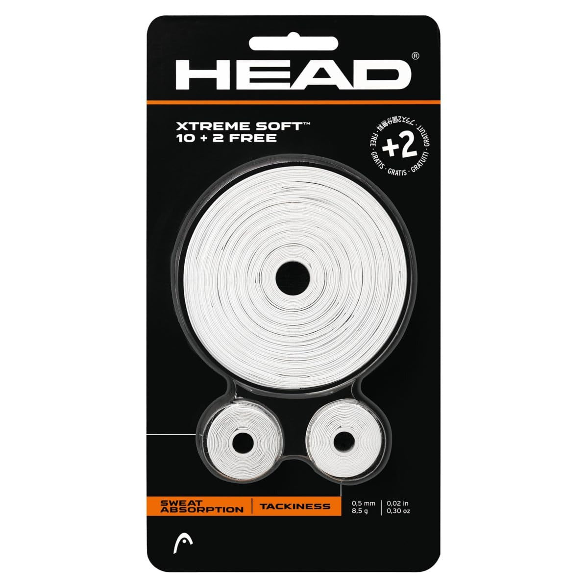 Overgrips Head Xtreme Soft Blíster 12 Unidades