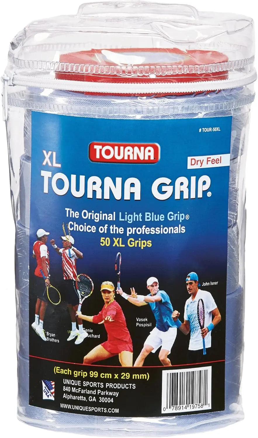 Tourna GRIP XL Blue Overgrips x50