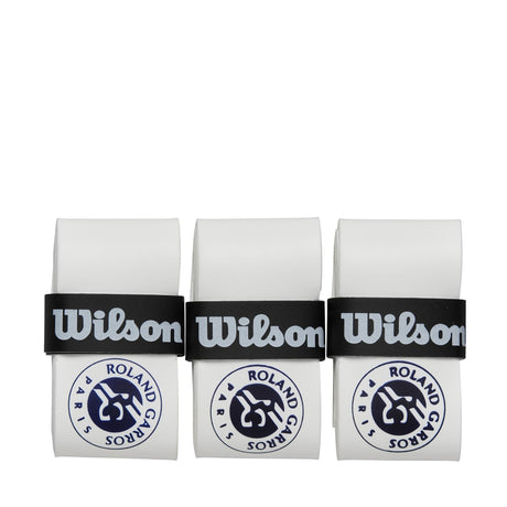 Overgrips Wilson Roland Garros 2024 3u Blanco/Azul