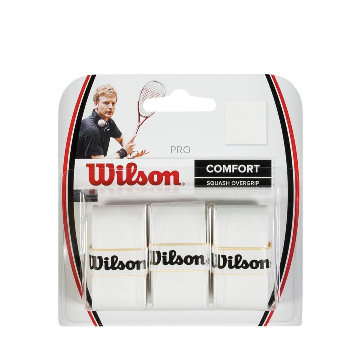 Overgrips Wilson Squash Pro Overgrip 3 Unidades Blanco
