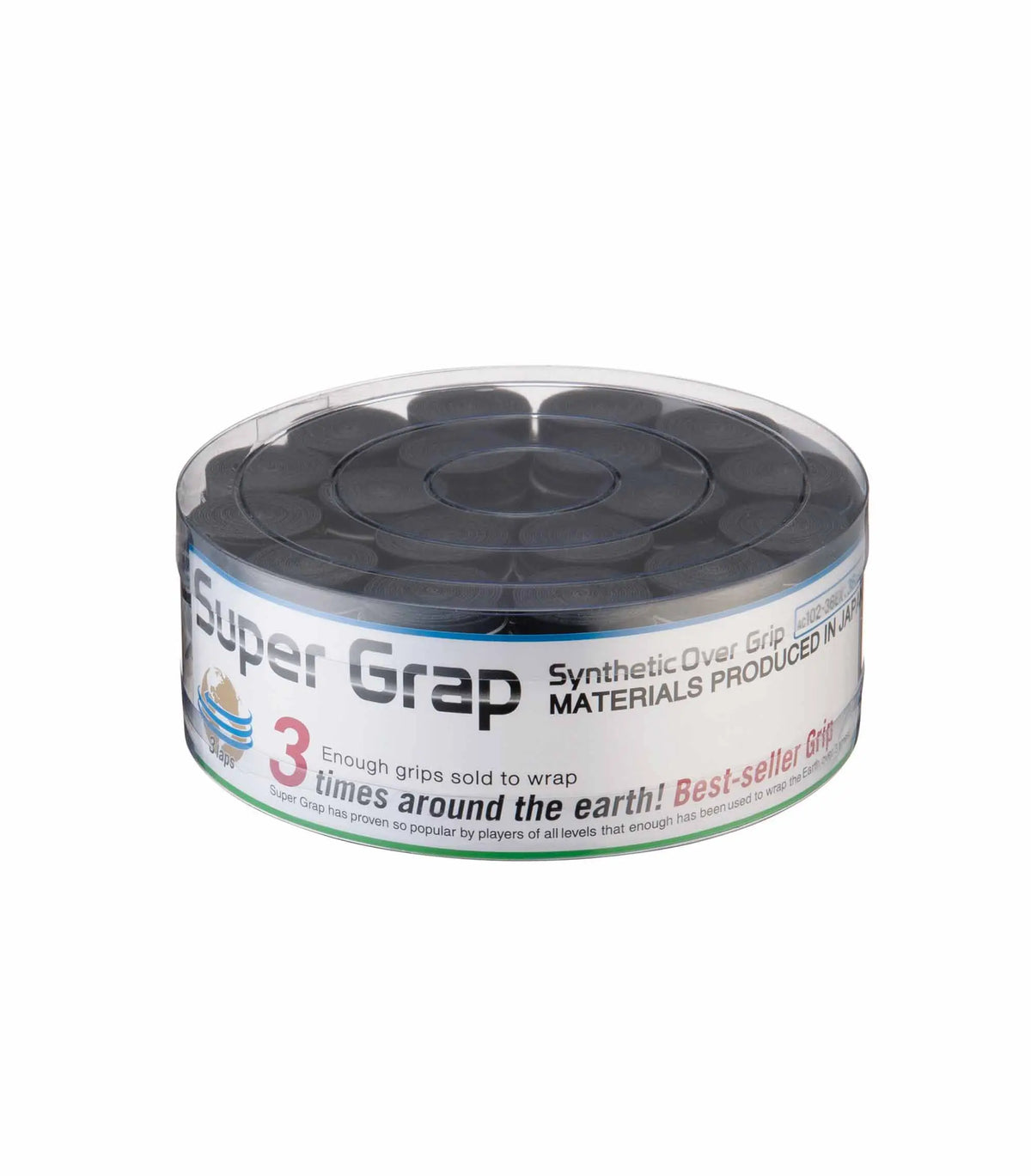 Overgrips Yonex Super Grap Lisos 36 unidades Preto