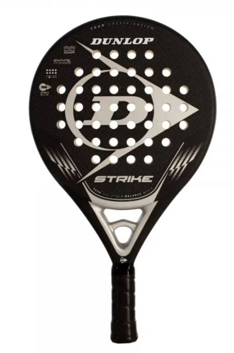 Dunlop Strike Silver Rough Padel Racket NH