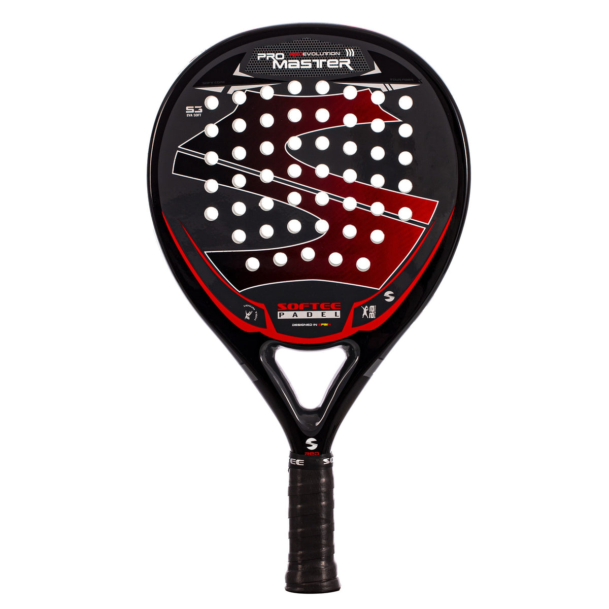Raquete de Padel Softee Pro Master Evolution Vermelha