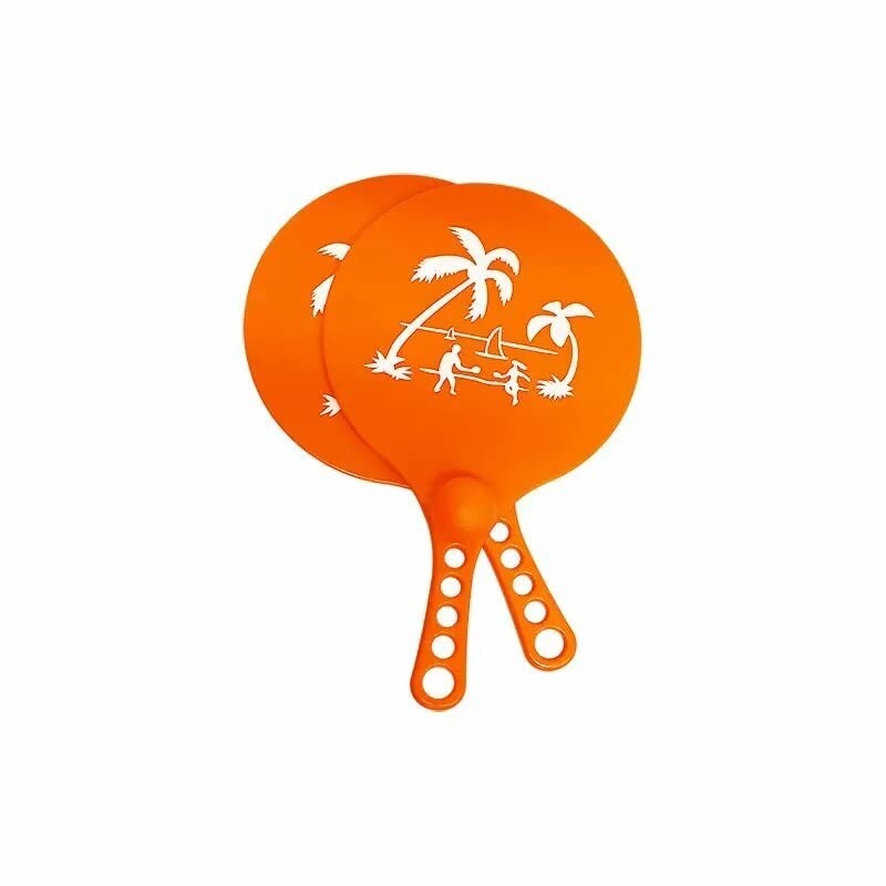 Palas de Playa Naranjas de PVC con Pelota