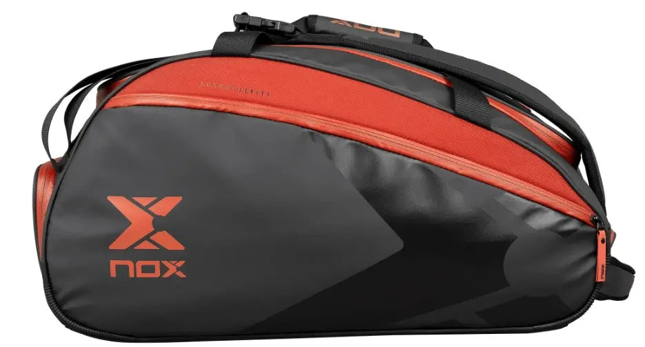Saco de raquete Nox Luxury Open Series Preto Vermelho