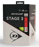 Pelotas Mini Dunlop Tenis STAGE 3 RED Pack 12 pelotas