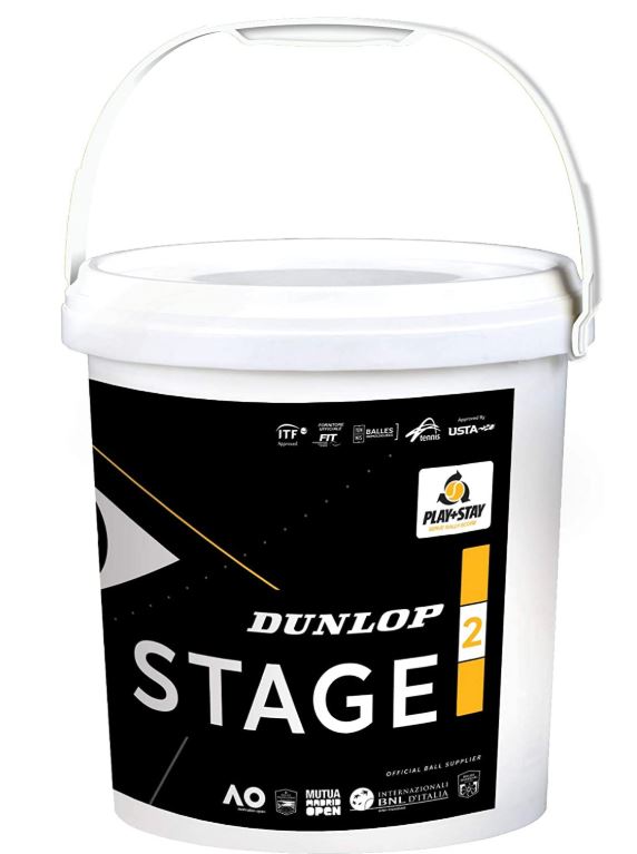 Bolas Mini Ténis Dunlop Stage 2 Balde 60