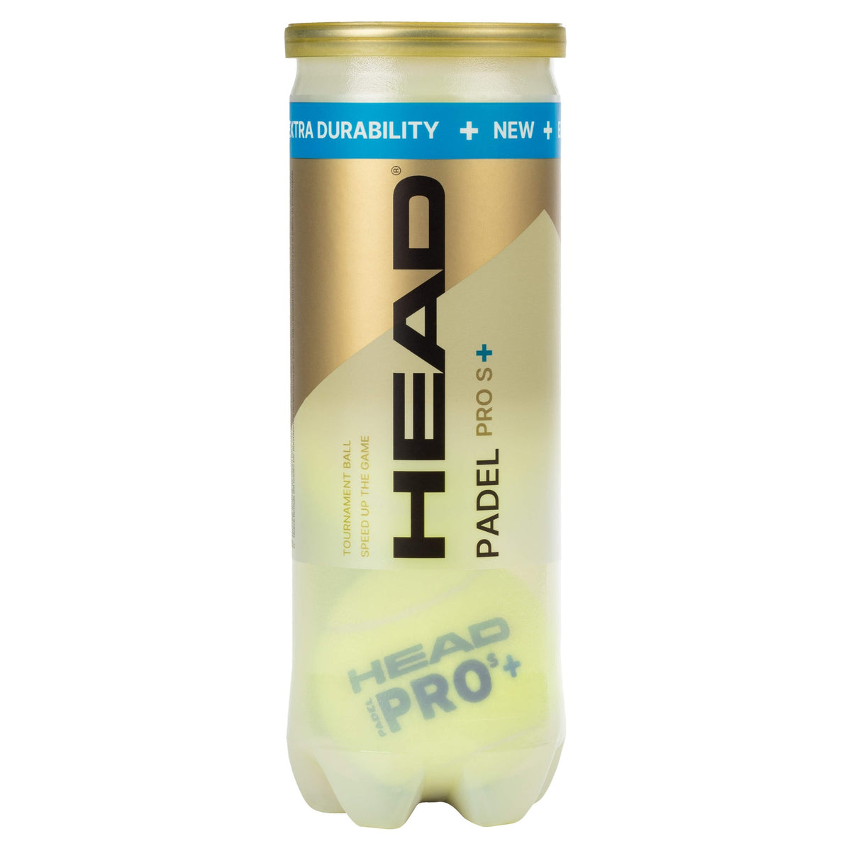 Head Padel Pro S+ Padel Balls 1 Can of 3 Balls
