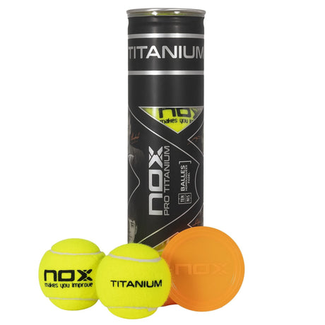 Pelotas Pádel Nox Pro Titanium Bote 4 pelotas