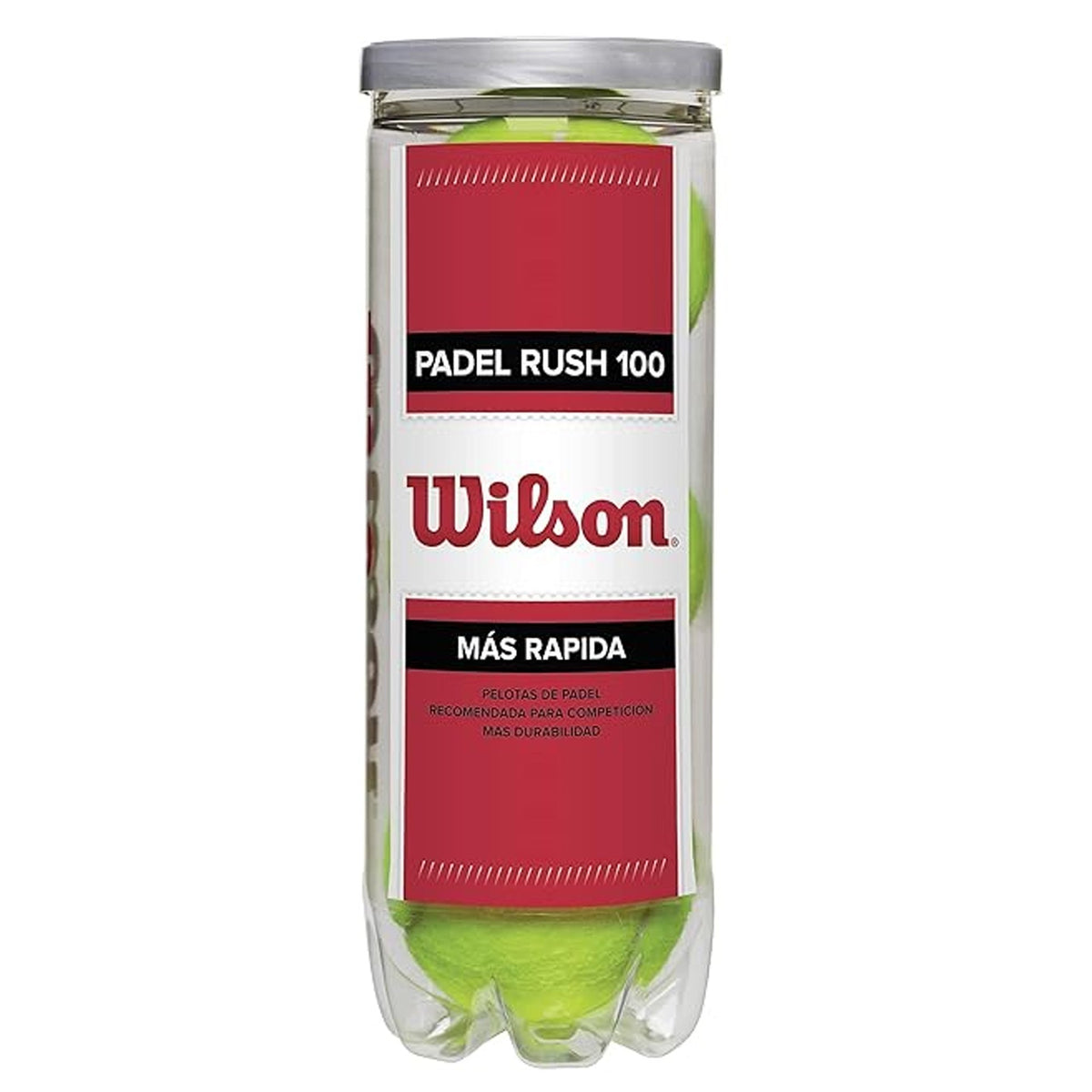 Pelotas Pádel Wilson RUSH 100 B3 1 Bote 3 pelotas