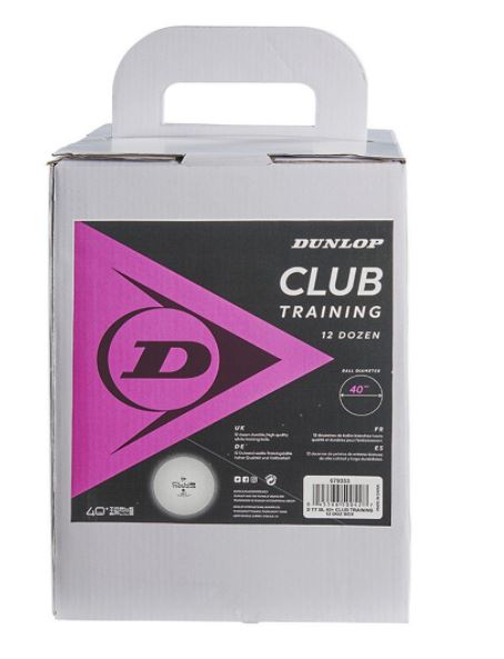Table Tennis Balls 40+ mm Training Dunlop Box 144 units