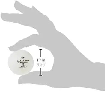 Pelotas Tenis Mesa ITF Dunlop 10 Pelotas blanco