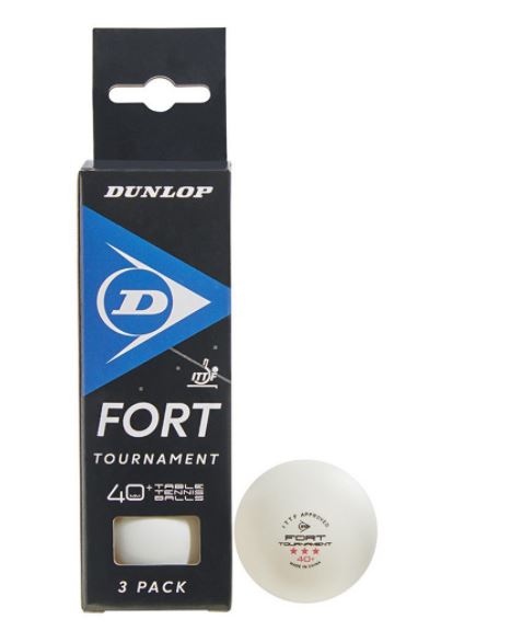 Bolas de Ténis de Mesa ITF Dunlop Fort Tournament 3 bolas