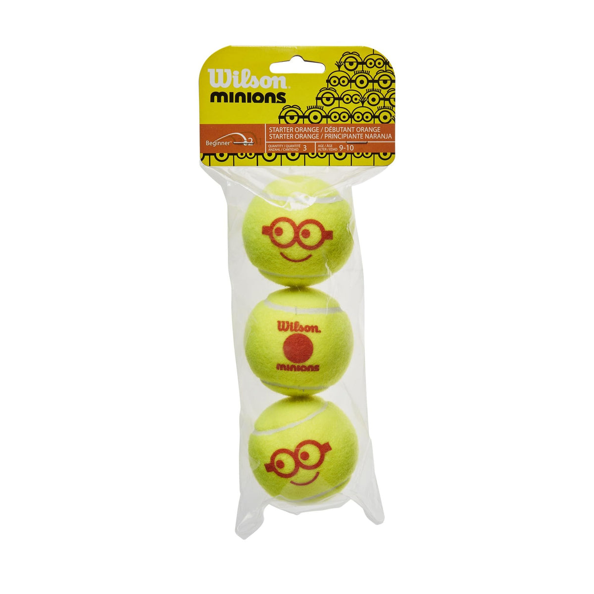 Wilson Minions Stage 2 Starter Tennis Balls Bag 3 balls