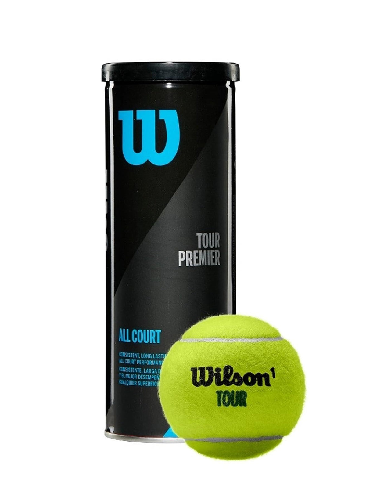 Wilson Tour Premier All Court Tennis Balls B3 Can 3 Balls