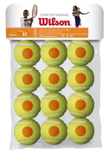 Bolas Wilson Iniciante Ponto Laranja 12unid.