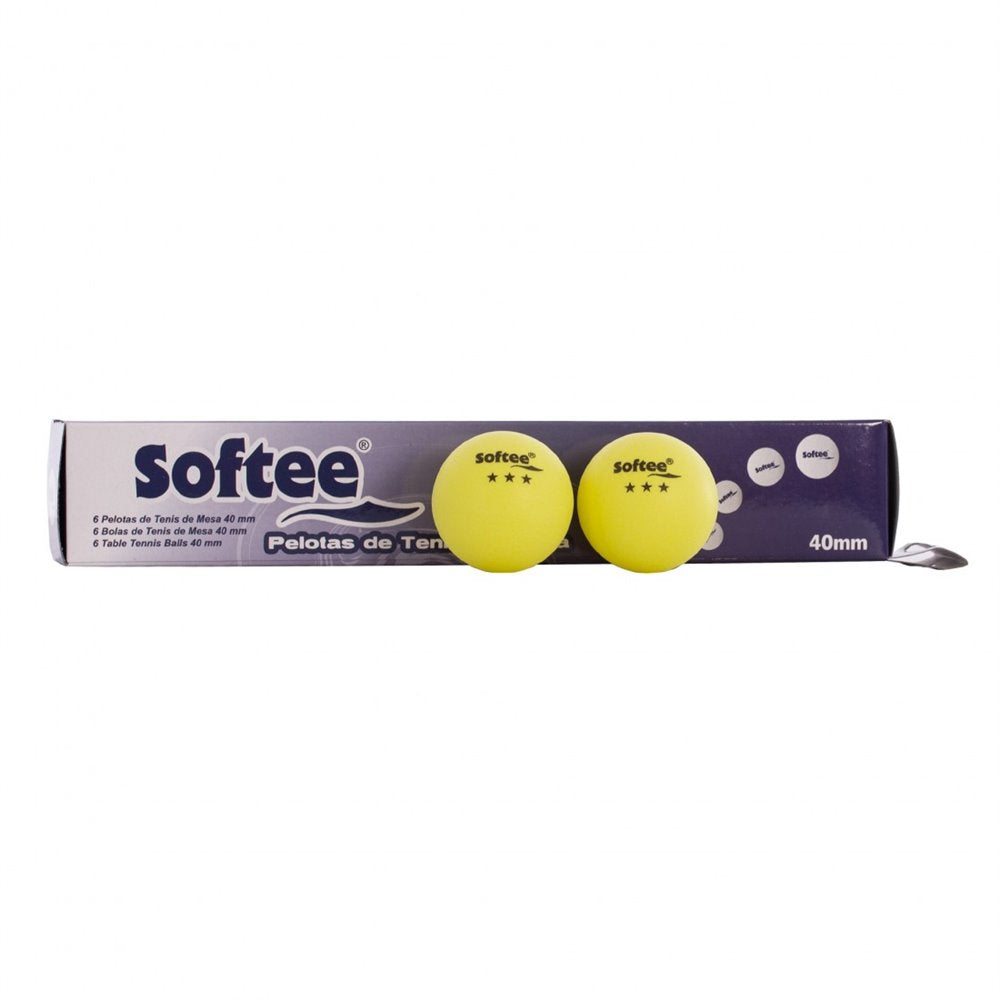 Ping Pong Balls Softee 40 mm Box 6 balls