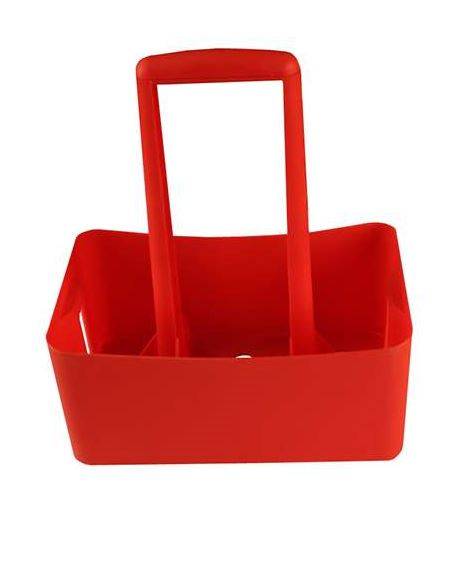 Porta-garrafas em ABS vermelho 6 garrafões