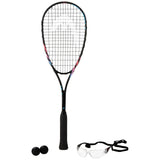 Raqueta Squash Head Spark Elite Pack Pelotas + Gafas