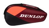 Raquetero Dunlop CX Club 3 Raquetas Rojo/Negro