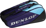 Saco de Ténis Dunlop FX-PERFORMANCE 12 Raquetes Roxo/Preto/Azul