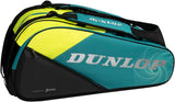 Saco de Raquetes Dunlop SX-PERFORMANCE 12 Raquetes Verde/Preto/Amarelo